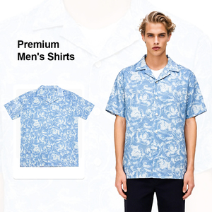 Designer Innovative Men's Resort Wear Shirts Featuring Burnout Stretch Fabric & 4-Way Stretch Men's Shirts for Luxury Cruises