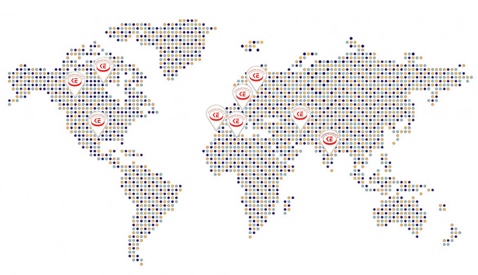 Kanakam Exports Worldwide Presence Map