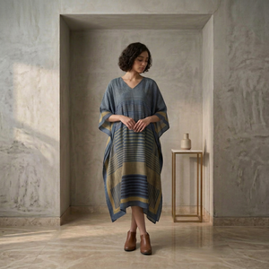 Luxury Womens Long Rayon Kaftan Dress Boho Style Beach Resort Wear OEM ODM Custom Private Label Textile Manufacturer Supplier