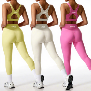 Custom Gym Clothing Workout Sets Women Quick Dry Yoga Bra Leggings Plus Size