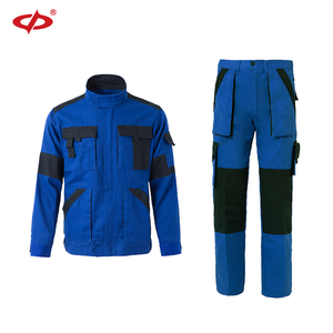 Men's Cotton Work Coverall Set With Tool Bag